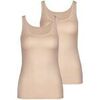 Produits gainants Calida Femme Maillot de corps Paquet de 2 Natural Comfort Beige
