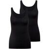 Maillots de corps Calida Femme Maillot de corps Paquet de 2 Natural Comfort Noir