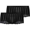 Culottes & autres bas
sur Grenoble : Shorties & boxers Calida Femme Slip Paquet de 2 Panty Etude Toujours Low Cut 2P Noir