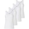 Gu&ecirc;pi&egrave;res Schiesser Femme Maillot de corps Paquet de 4 Blanc