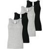 Maillots de corps Schiesser Femme Maillot de corps Paquet de 4 Multicolore