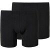 Boxers Schiesser Homme Cale&ccedil;on Paquet de 2 Premium Cotton-Shorts 2P Noir