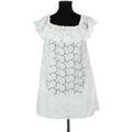 Robes sur Grenoble : Robe courte Tory Burch Robe en coton blanche