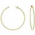 Boucles oreilles Orusbijoux Boucles D'oreilles Cr&eacute;oles Argent Dor&eacute; Grand Mod&egrave;le Dor&eacute; Grenoble