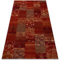 D&eacute;coration sur Grenoble : Tapis Rugsx Tapis en laine KASHQAI 4327 300 Patchwork 80x160 cm Bordeaux 80x160 cm. . Maison & D&eacute;co > Tapis.