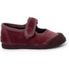Chaussons b&eacute;b&eacute; Pisamonas Babies Barefoot Velours Bout Caoutchouc Rose