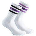 Chaussettes sur Grenoble : Chaussettes Kindy Lot de 2 mi-chaussettes sport semelle bouclette Coton