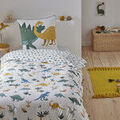 Linge de maison sur Grenoble : Parures de lit Future Home Parure de lit enfant en coton imprim&eacute; dinosaure Blanc 140x200 cm. . Maison > Parures de lit.
