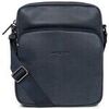 Pochette LANCASTER Sacoche bandouli&egrave;re en cuir ref_41876 Bl Bleu