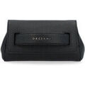 Pochette Orciani Pochette en cuir martel&eacute; noir Grenoble