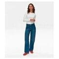 Jeans sur Grenoble : Jeans flare / larges N�mph Numph Nucuba Gigi Jeans Blue Multicolore