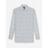 Chemise Olymp Chemise &agrave; motifs droite blanche en coton Blanc