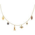 Collier Pdpaola Collier Les petites dor&eacute; Jaune Grenoble