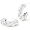 Boucles oreilles Pdpaola Boucles d'oreilles cr&eacute;oles King argent Gris Grenoble