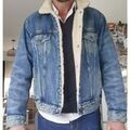Blouson Polo Ralph Lauren Veste en jeans ralph lauren fourr&eacute;e Bleu Grenoble