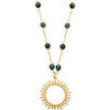 Collier Brillaxis Collier soleil et perles rubis zoisite