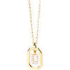 Collier Pdpaola Collier Lettre U Mini dor&eacute; Jaune
