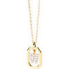 Collier Pdpaola Collier Lettre W Mini dor&eacute; Jaune