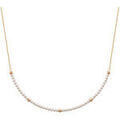 Collier Brillaxis Collier perles plaqu&eacute; or Jaune Grenoble