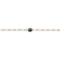 Bracelets sur Grenoble : Bracelets Brillaxis Bracelet plaqu&eacute; or obsidienne noire Jaune