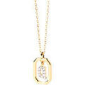 Collier Pdpaola Collier Lettre Q Mini dor&eacute; Jaune Grenoble