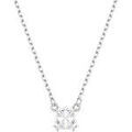 Collier Swarovski Pendentif Stilla format carr&eacute; Blanc