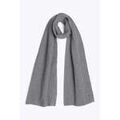 Echarpe Tommy Hilfiger Echarpe c&ocirc;tel&eacute;e grise en coton Gris