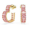Boucles oreilles Swarovski Boucles d'oreilles Matrix Coeur dor&eacute; et rose Jaune