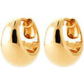 Boucles oreilles Brillaxis Cr&eacute;oles plaqu&eacute; or 750 3MC 11mm Jaune Grenoble