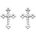 Boucles oreilles Brillaxis Boucles d'oreilles argent croix Grenoble