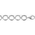 Bracelets Brillaxis Bracelet argent rhodi&eacute; Blanc Grenoble