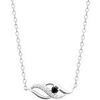 Collier Brillaxis Collier argent flamme perle noire