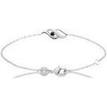 Bracelets sur Grenoble : Bracelets Brillaxis Bracelet argent flamme perle noire