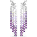 Boucles d'oreille sur Grenoble : Boucles oreilles Swarovski Boucles d'oreilles clips Matrix violettes