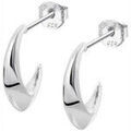 Boucles oreilles Lotus Boucles d'oreilles Silver demi-cr&eacute;ole argent Blanc Grenoble