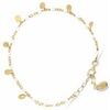 Bijoux Orusbijoux Bracelet Argent Dor&eacute; Petites Perles Pampilles Et Pierre De Dor&eacute;
