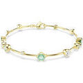 Bracelets Swarovski Bracelet Constella dor&eacute; vert Jaune