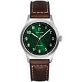 Montre Pierre Lannier Montre Homme AVIATEUR Vert Cuir Brun Grenoble