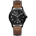 Hommes sur Grenoble : Montre Pierre Lannier Montre Homme AVIATEUR Gris Cuir Brun