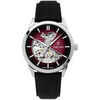 Montre Pierre Lannier Montre Homme MONARCK Bordeaux Cuir Noir
