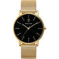 Hommes sur Grenoble : Montre Pierre Lannier Montre Homme CITYLINE Noir Acier milanais Dor&eacute; Noir