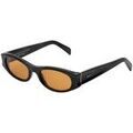 Lunettes sur Grenoble : Lunettes de soleil Retrosuperfuture RQ6 Lunettes de soleil, Noir/Orange, 54 mm