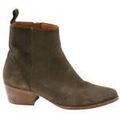 Bottines Anthology Paris Boots en daim marron Grenoble