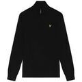 Pull Lyle & Scott KN2112VC CTTN MERINO QRTR ZIP JUMP-Z865 JET BLACK