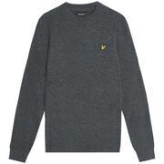 Pull Lyle & Scott KN2114V LAMBSWOOL BLEND-398 CHARCOAL MARL