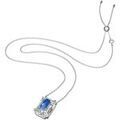 Collier Swarovski Collier Chroma Cristal blanc/centre bleu