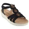 Chaussures Amarpies Sandales noires pour femmes 26556 abz