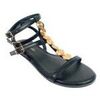 Chaussures Isteria Sandale noire pour femme 25091