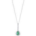 Colliers sur Grenoble : Collier Lotus Collier Silver goutte verte et blanche