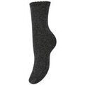 Chaussettes sur Grenoble : Chaussettes Pieces CHAUSSETTES - BLACK / SILVER LUREX - Unique
